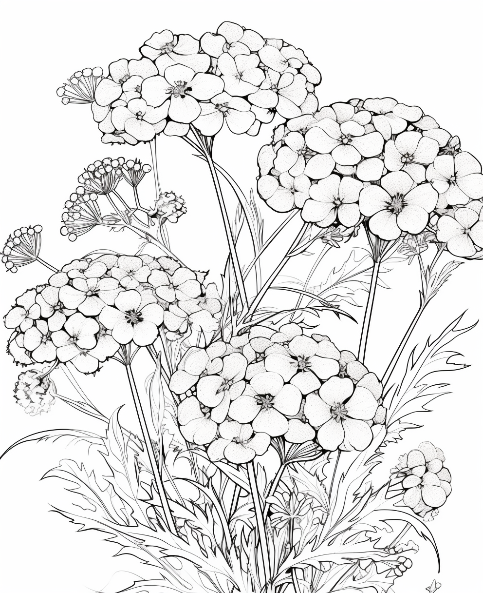 Garden Flowers Coloring Pages for Adults Unique 85