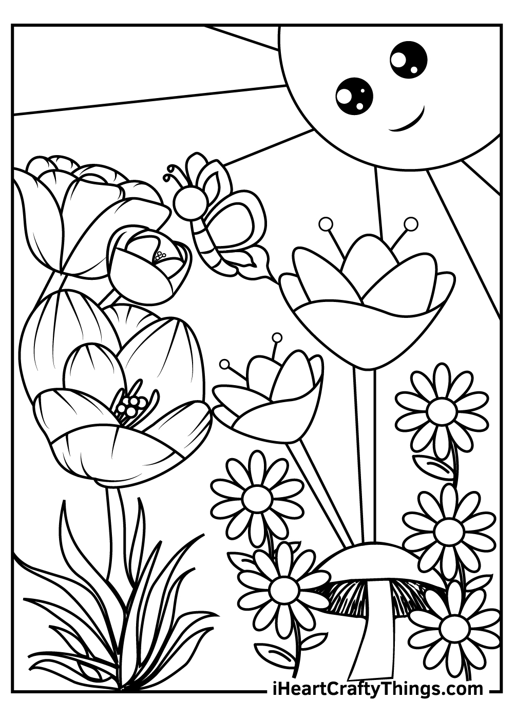 Garden Flowers Coloring Pages for Adults Unique 89