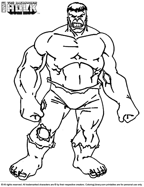 Hulk Coloring Pages Free Printable for Kids 102