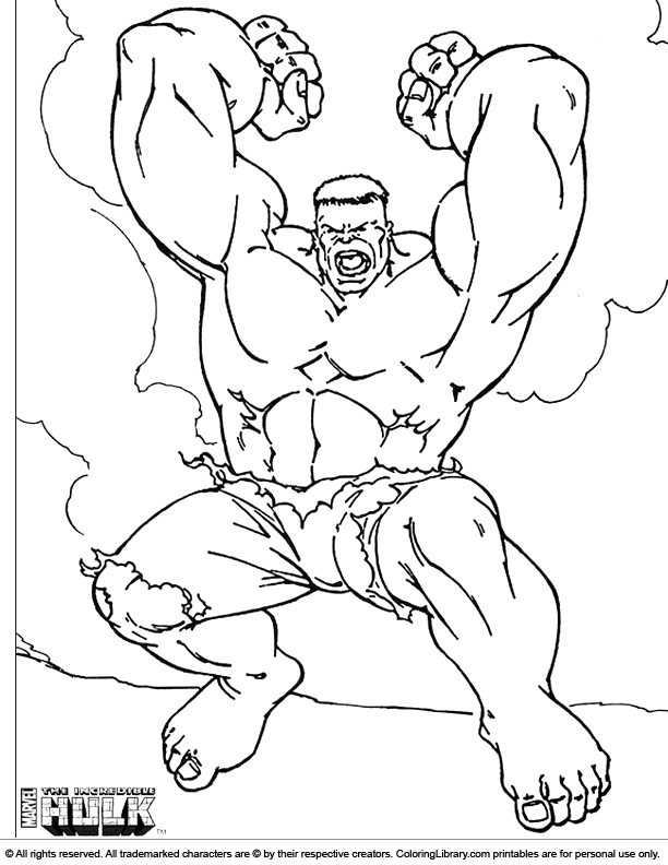 Hulk Coloring Pages Free Printable for Kids 103