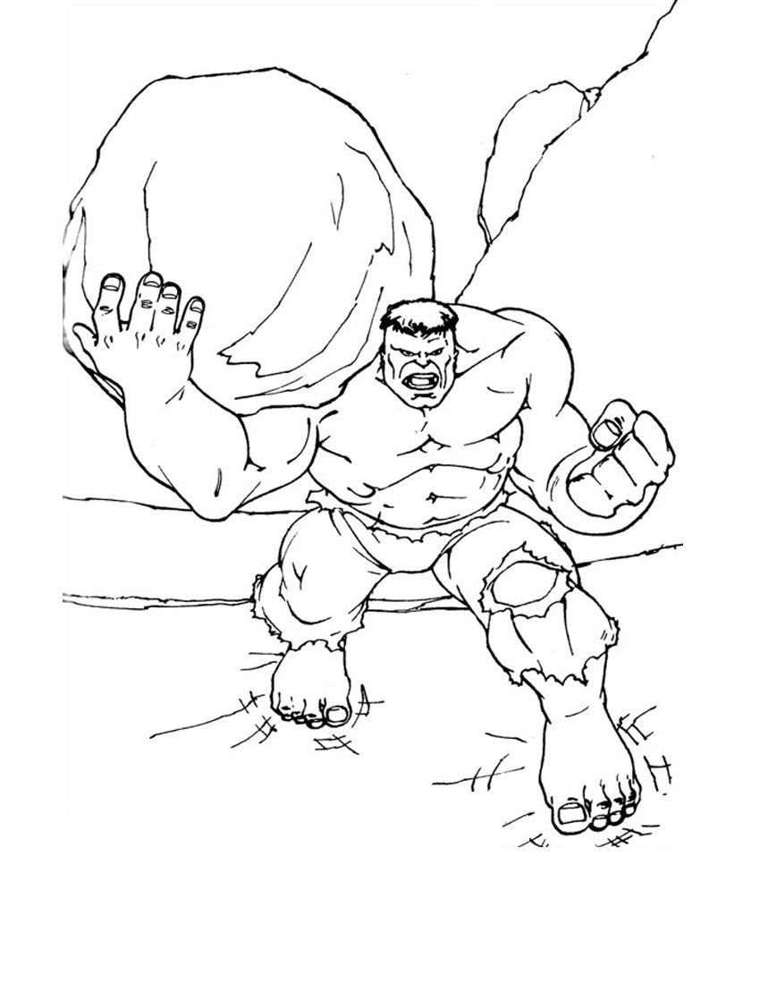 Hulk Coloring Pages Free Printable for Kids 104