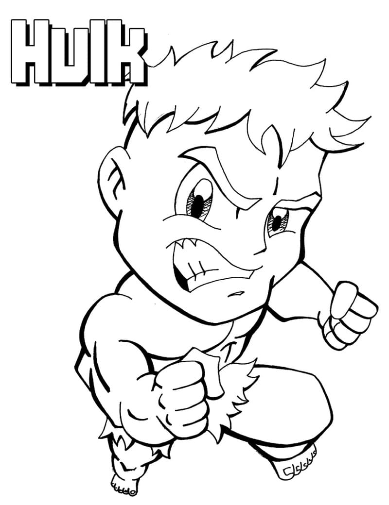 Hulk Coloring Pages Free Printable for Kids 105