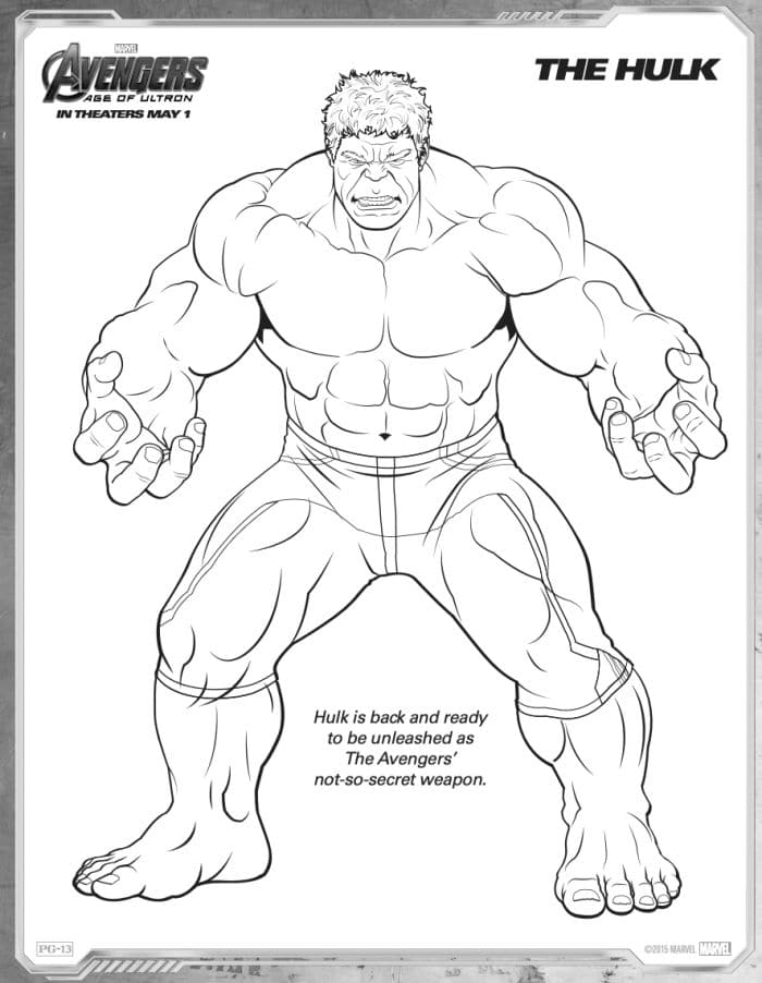 Hulk Coloring Pages Free Printable for Kids 22