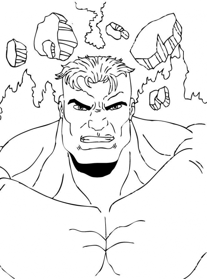 Hulk Coloring Pages Free Printable for Kids 24