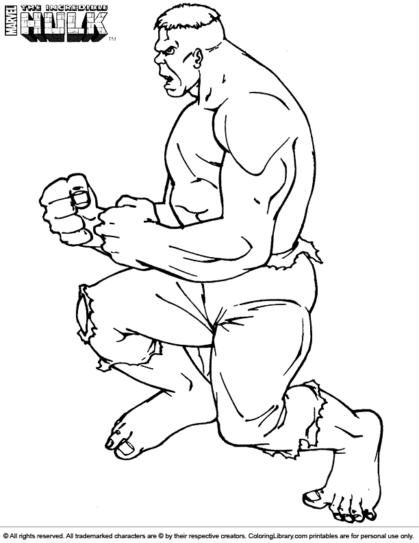 Hulk Coloring Pages Free Printable for Kids 30