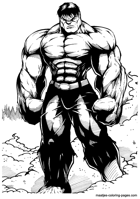 Hulk Coloring Pages Free Printable for Kids 40