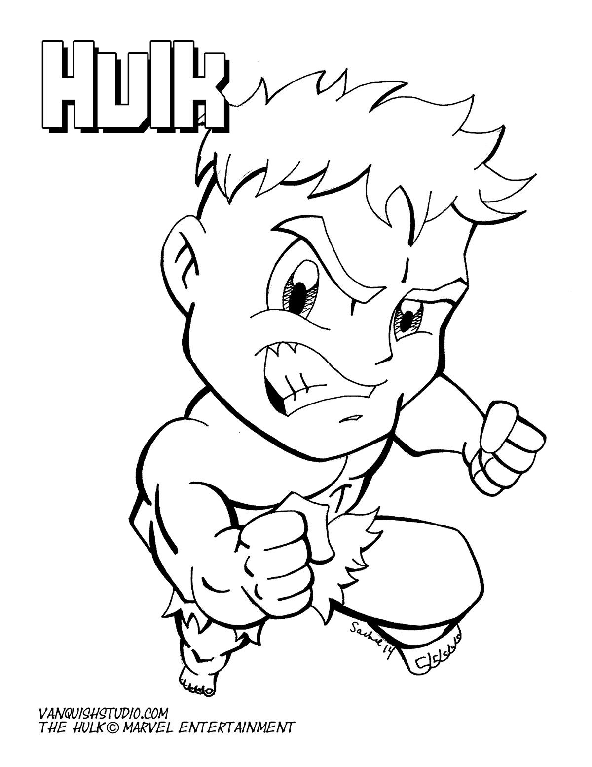 Hulk Coloring Pages Free Printable for Kids 45