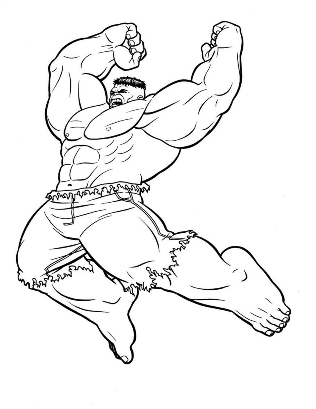 Hulk Coloring Pages Free Printable for Kids 46