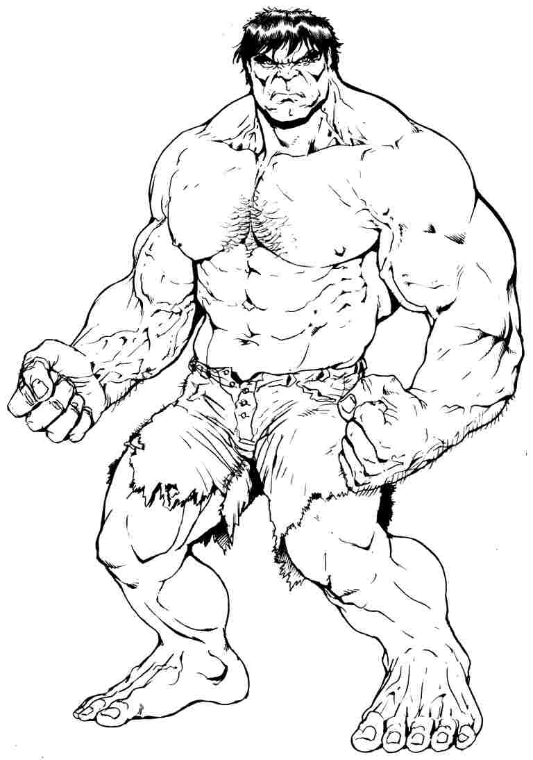 Hulk Coloring Pages Free Printable for Kids 48