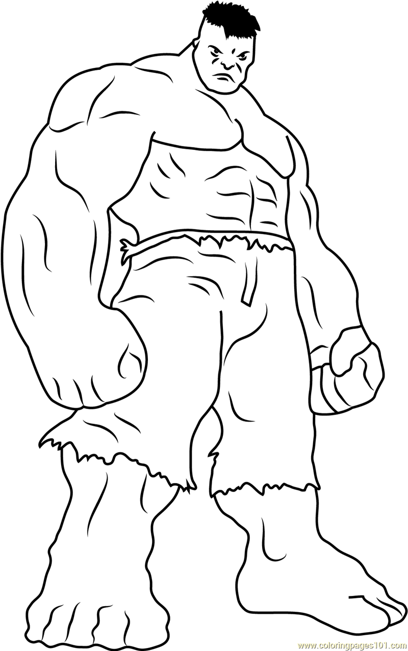 Hulk Coloring Pages Free Printable for Kids 49