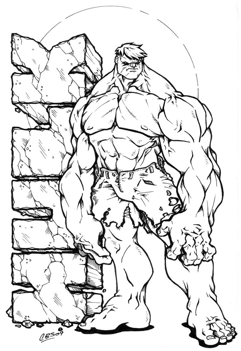 Hulk Coloring Pages Free Printable for Kids 54