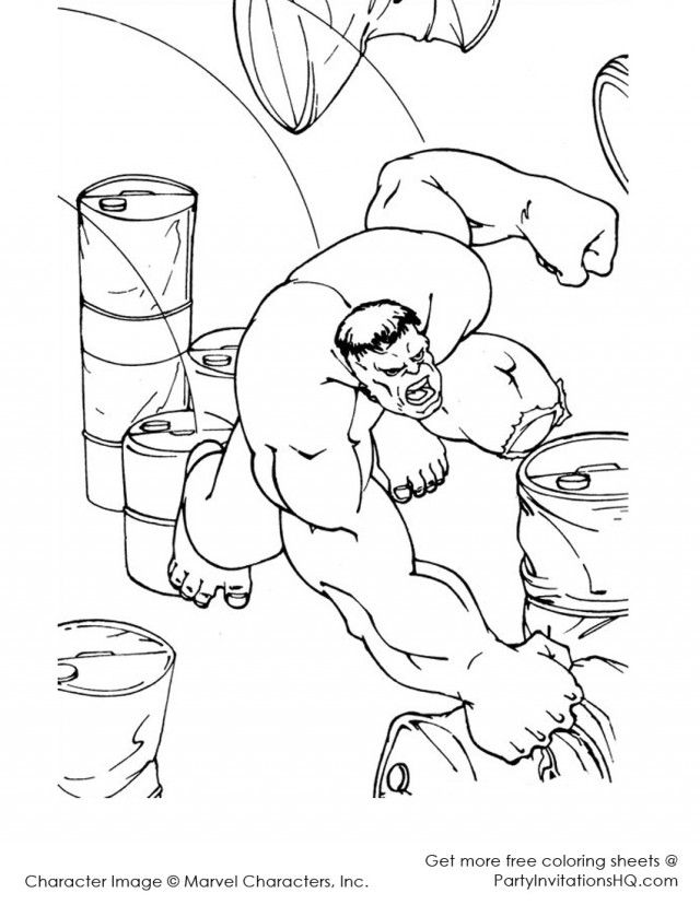 Hulk Coloring Pages Free Printable for Kids 56