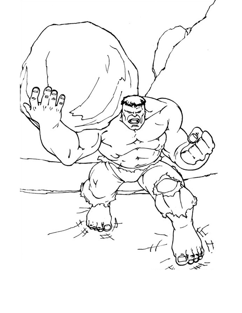 Hulk Coloring Pages Free Printable for Kids 59