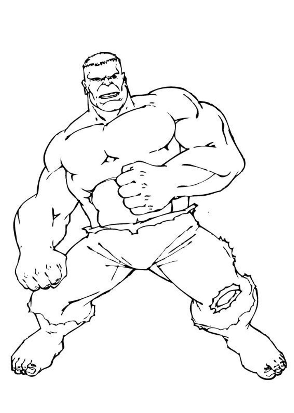 Hulk Coloring Pages Free Printable for Kids 60