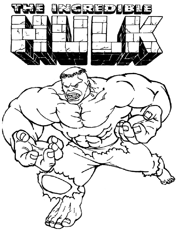 Hulk Coloring Pages Free Printable for Kids 63