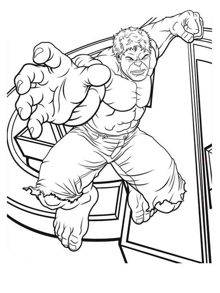 Hulk Coloring Pages Free Printable for Kids 64