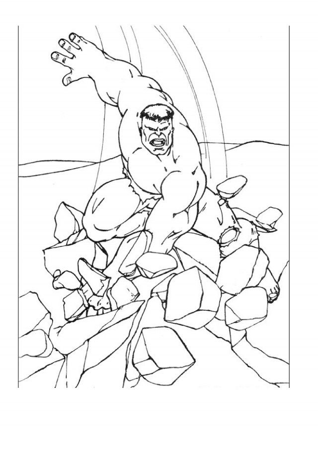 Hulk Coloring Pages Free Printable for Kids 67