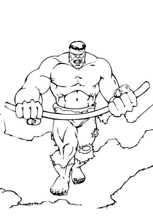 Hulk Coloring Pages Free Printable for Kids 68