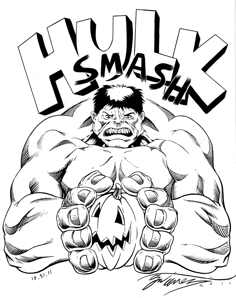 Hulk Coloring Pages Free Printable for Kids 69