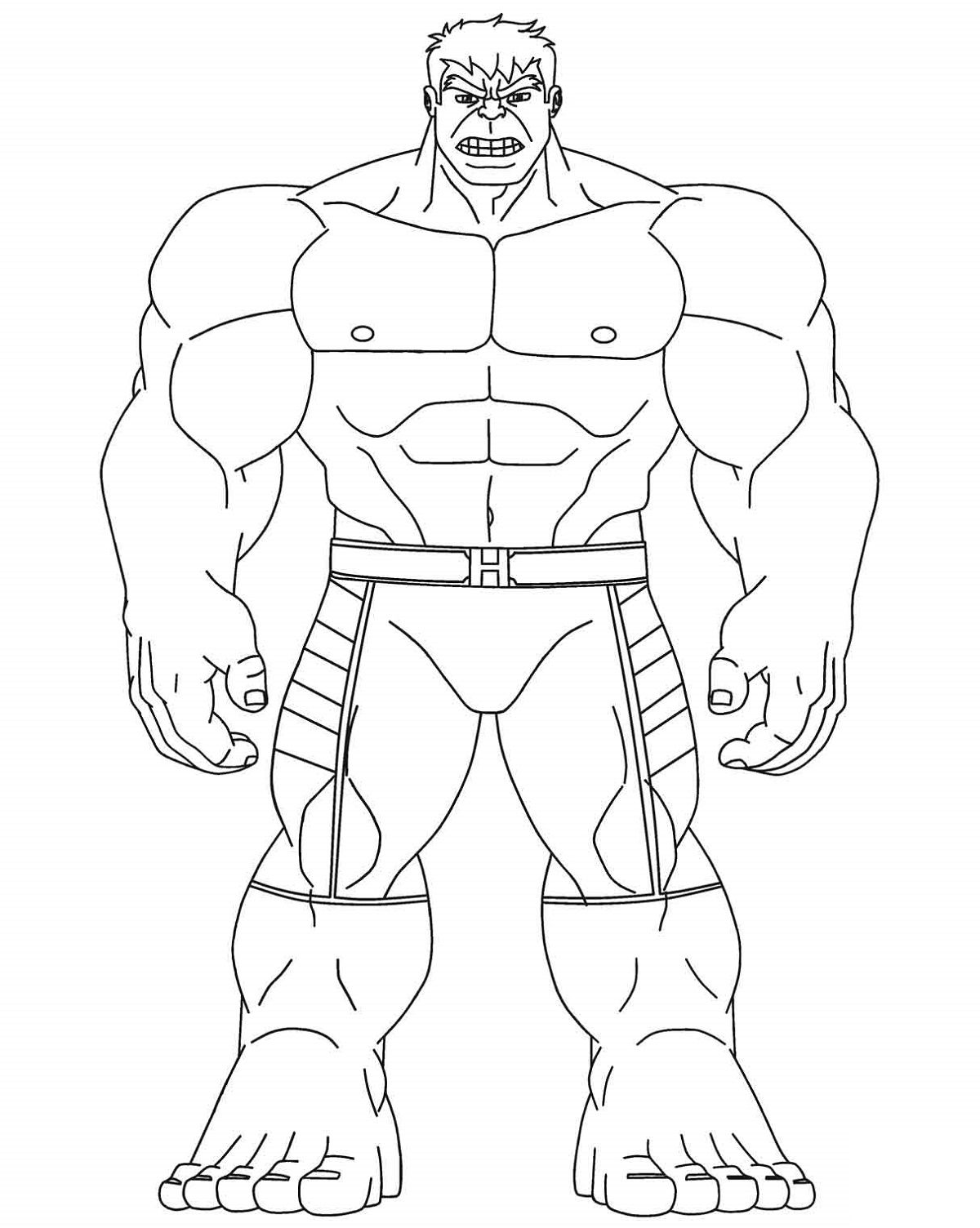 Hulk Coloring Pages Free Printable for Kids 70