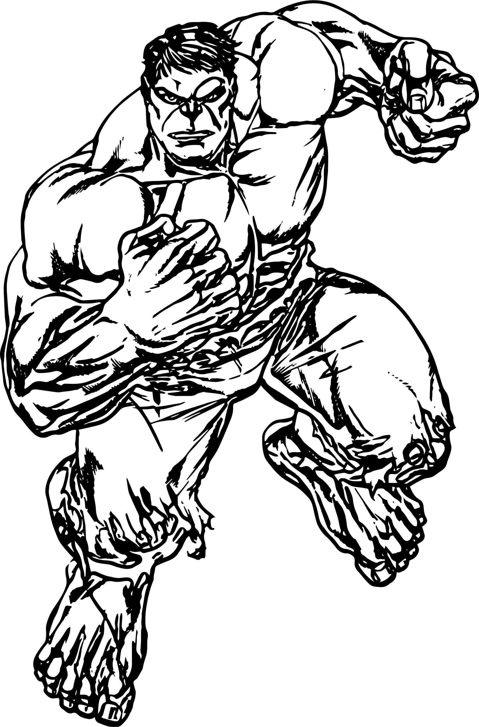 Hulk Coloring Pages Free Printable for Kids 71