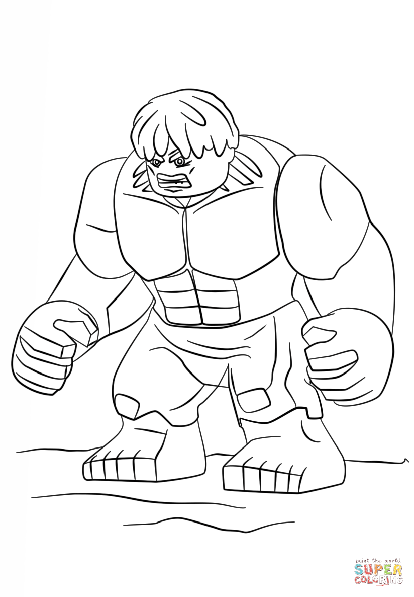 Hulk Coloring Pages Free Printable for Kids 8