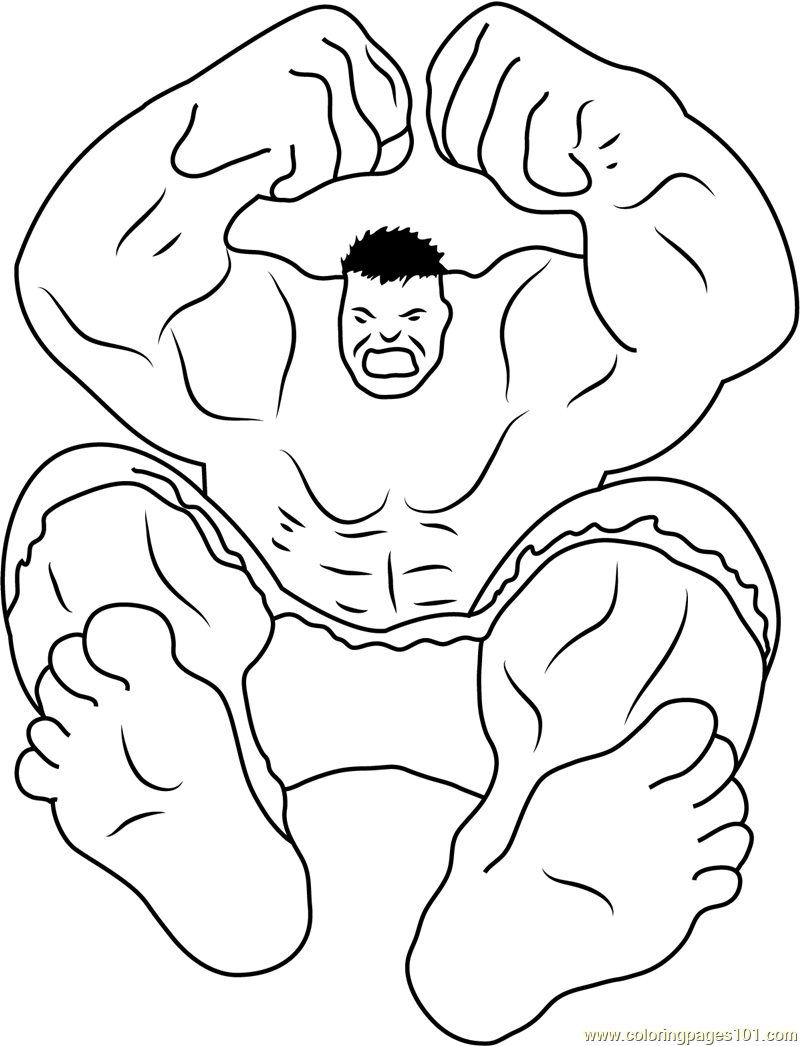 Hulk Coloring Pages Free Printable for Kids 85