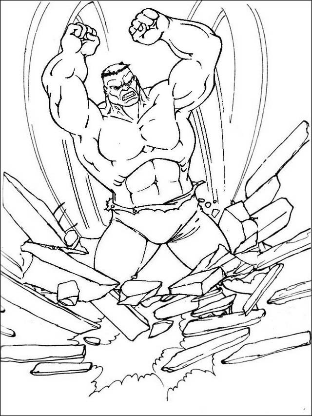 Hulk Coloring Pages Free Printable for Kids 86