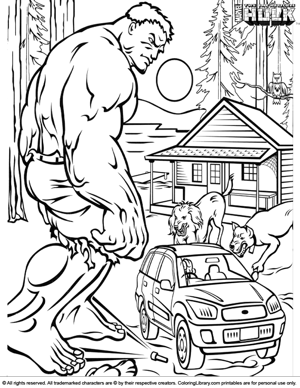 Hulk Coloring Pages Free Printable for Kids 89