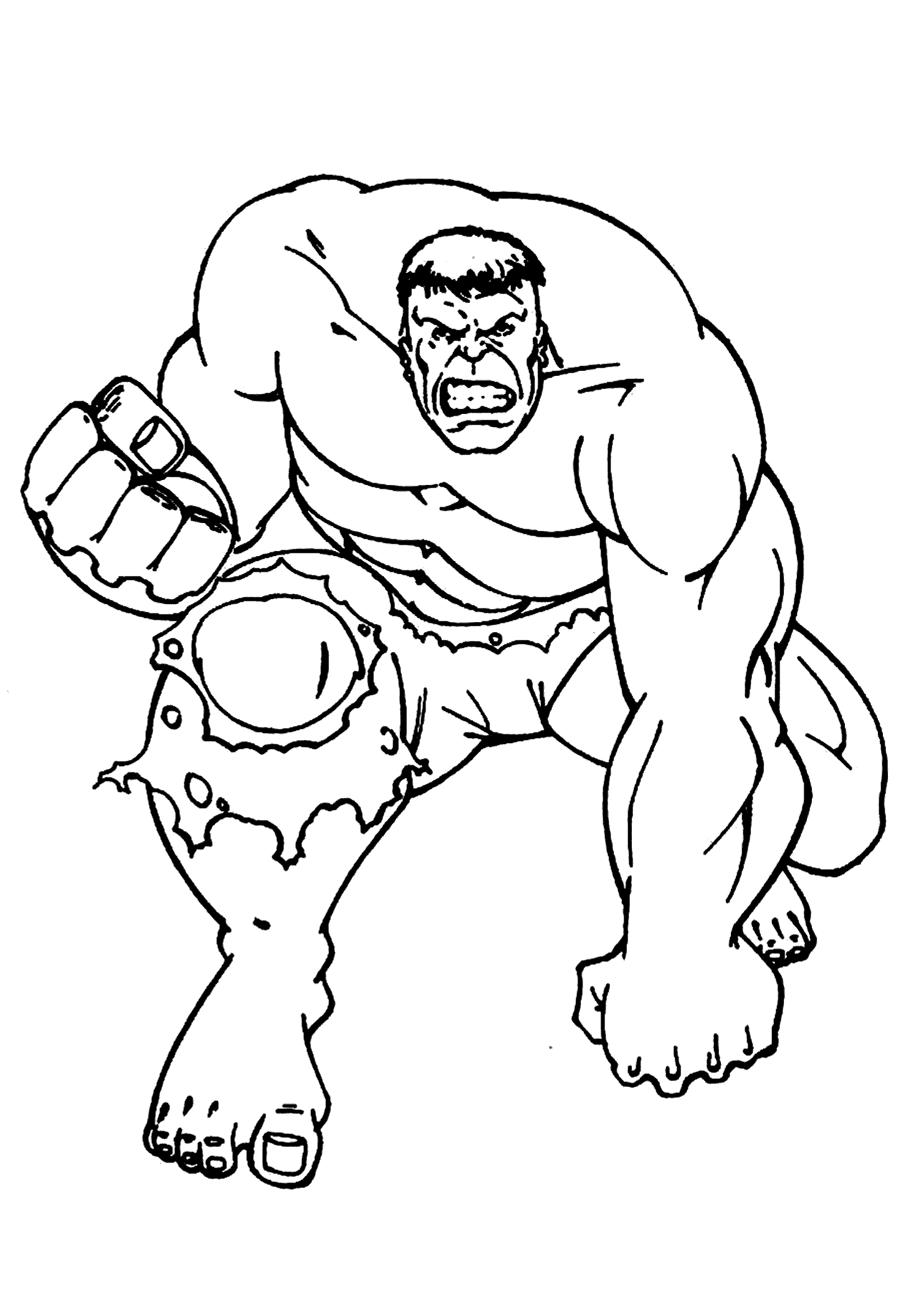 Hulk Coloring Pages Free Printable for Kids 97