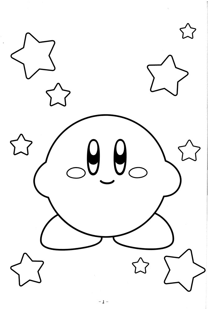 Kirby Coloring Pages FREE Printable 1