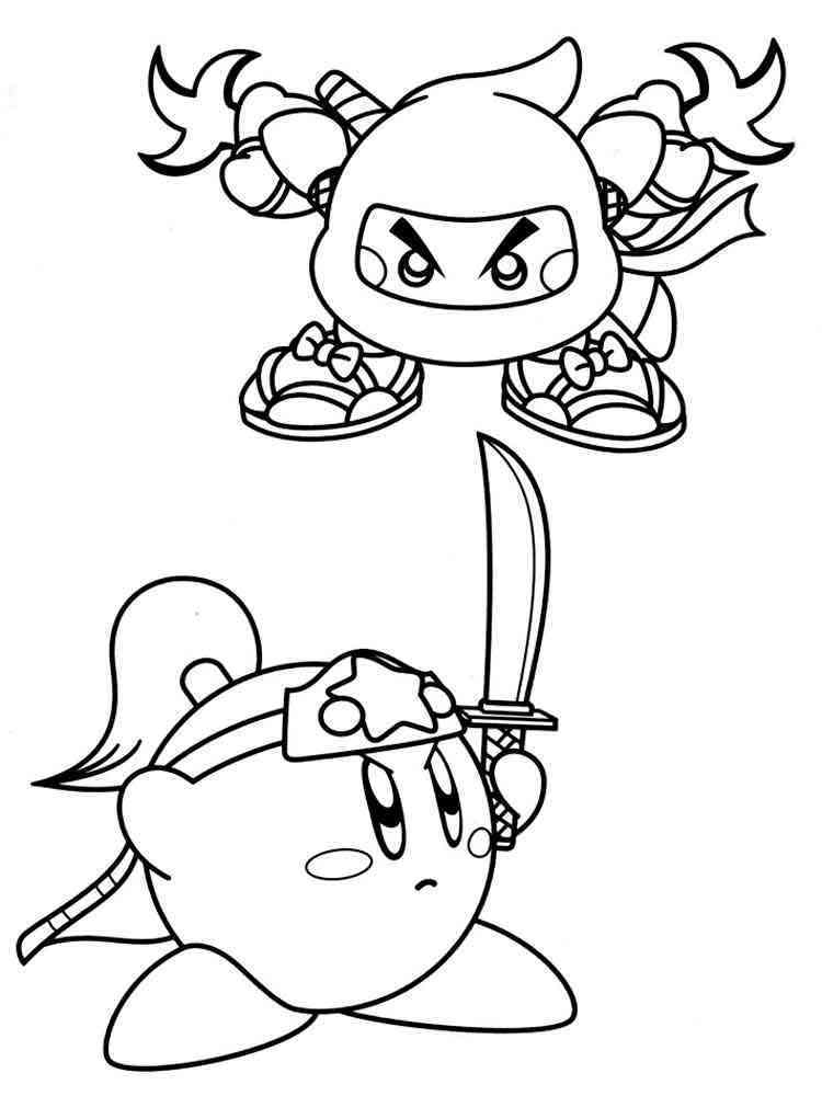 Kirby Coloring Pages FREE Printable 12