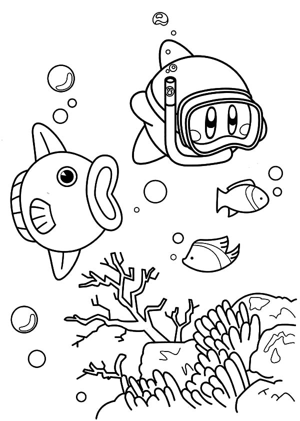 Kirby Coloring Pages FREE Printable 7