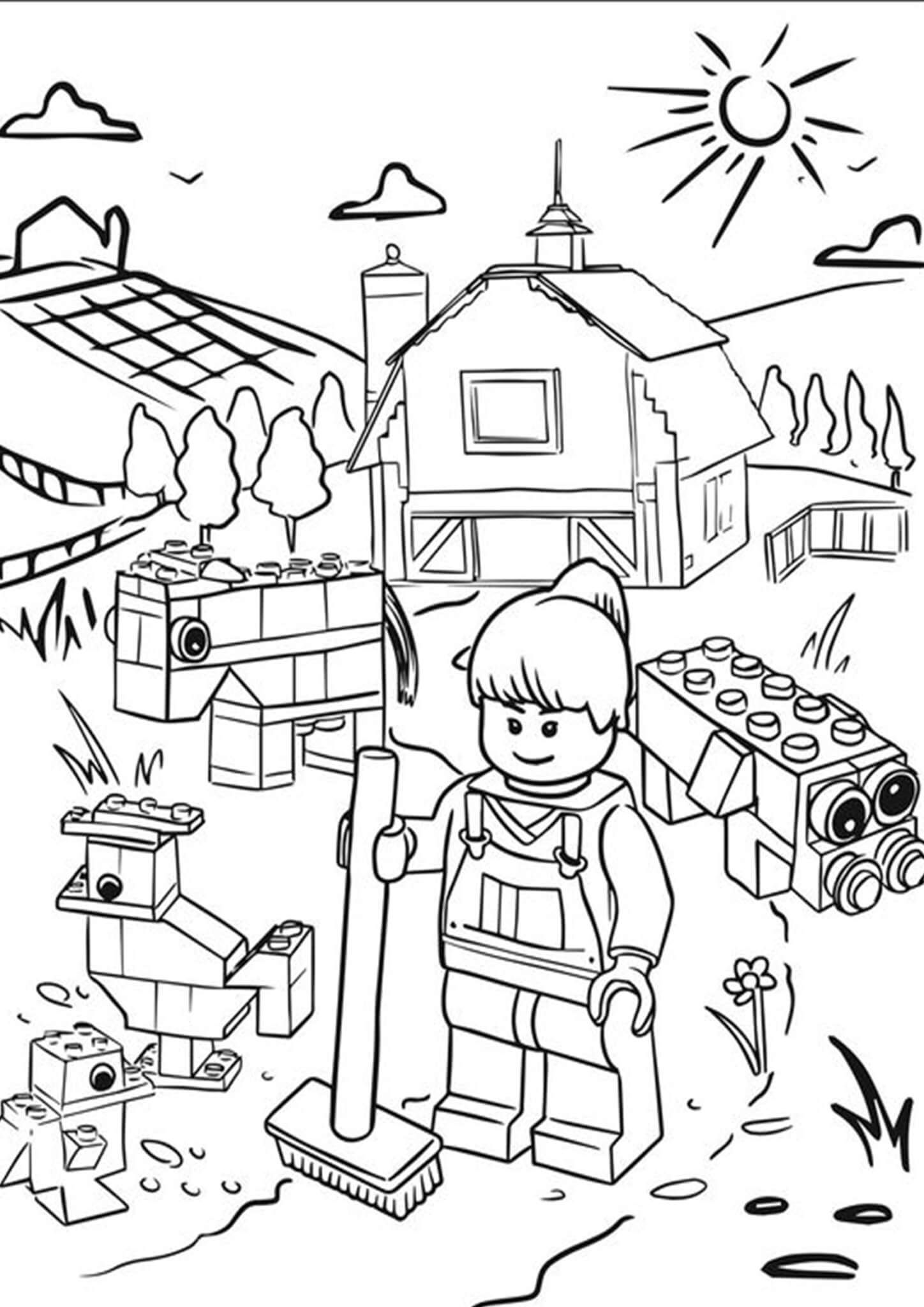 Lego Coloring Pages Printables Free 123