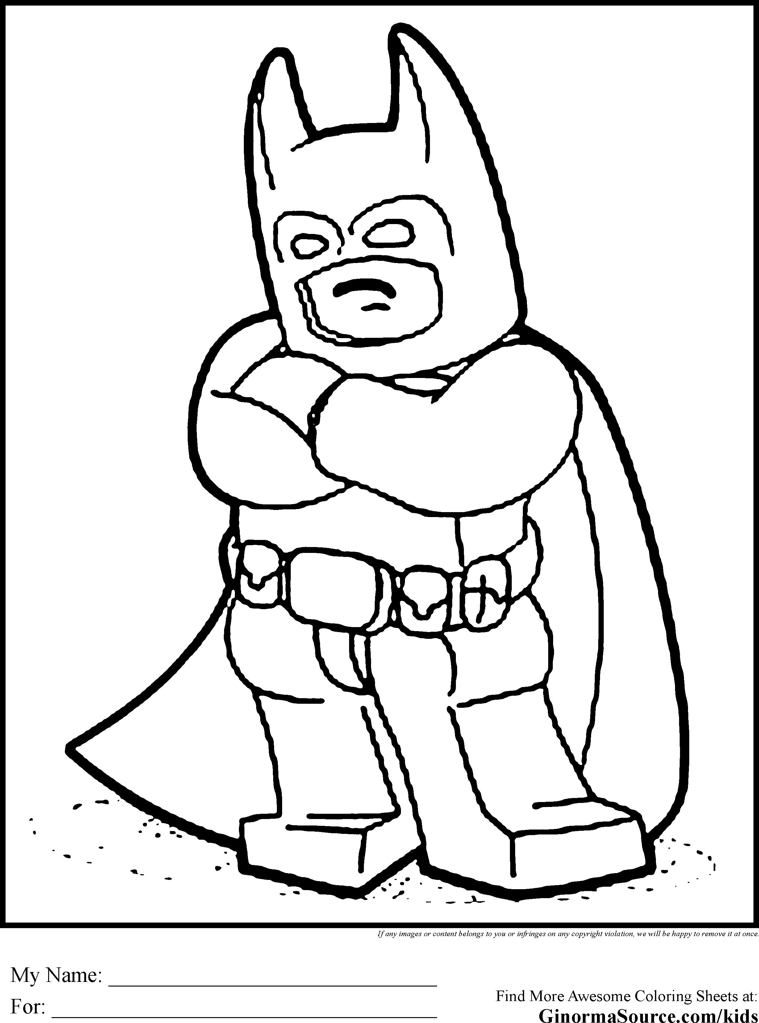 Lego Coloring Pages Printables Free 19