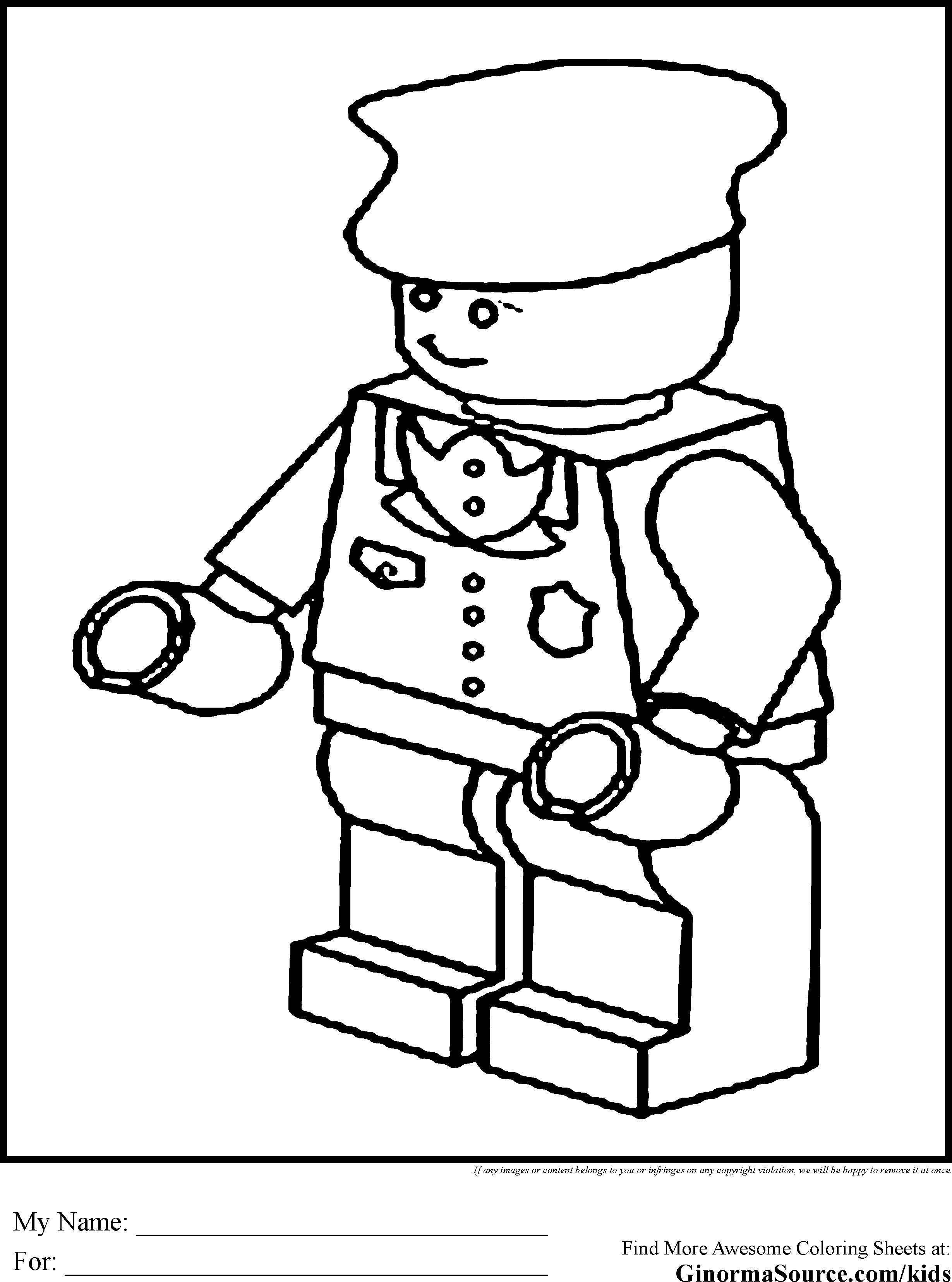 Lego Coloring Pages Printables Free 3