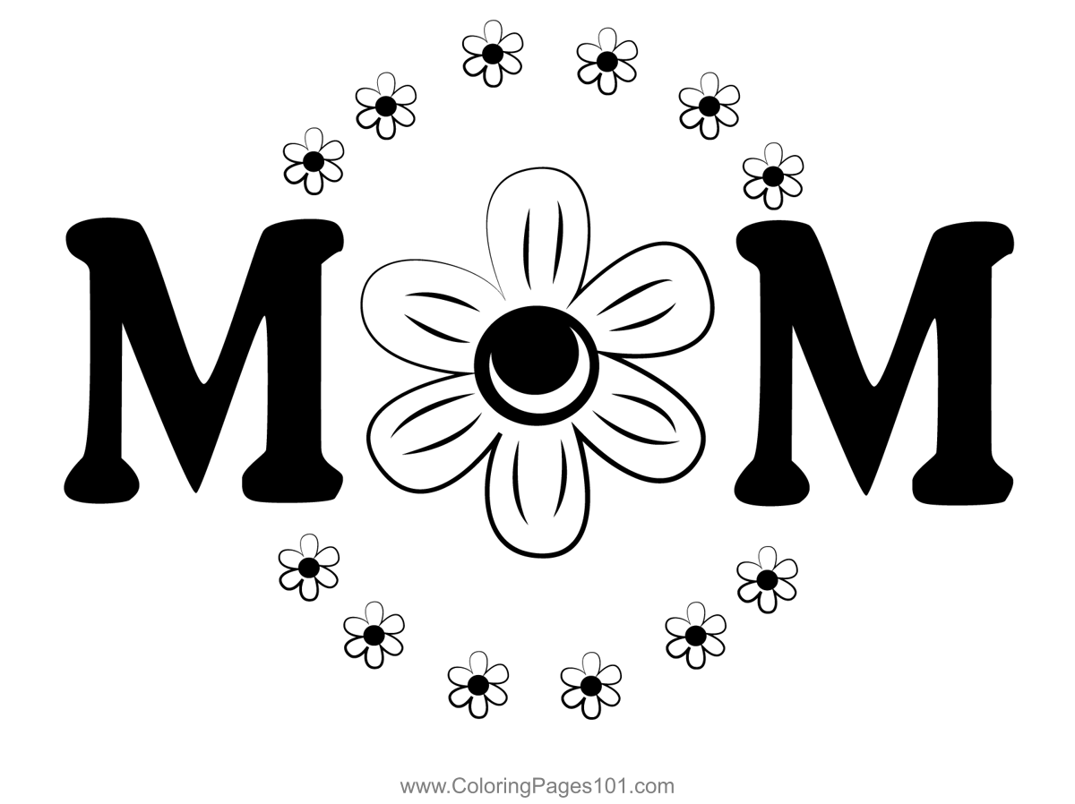 Mommy Coloring Pages for Kids 100