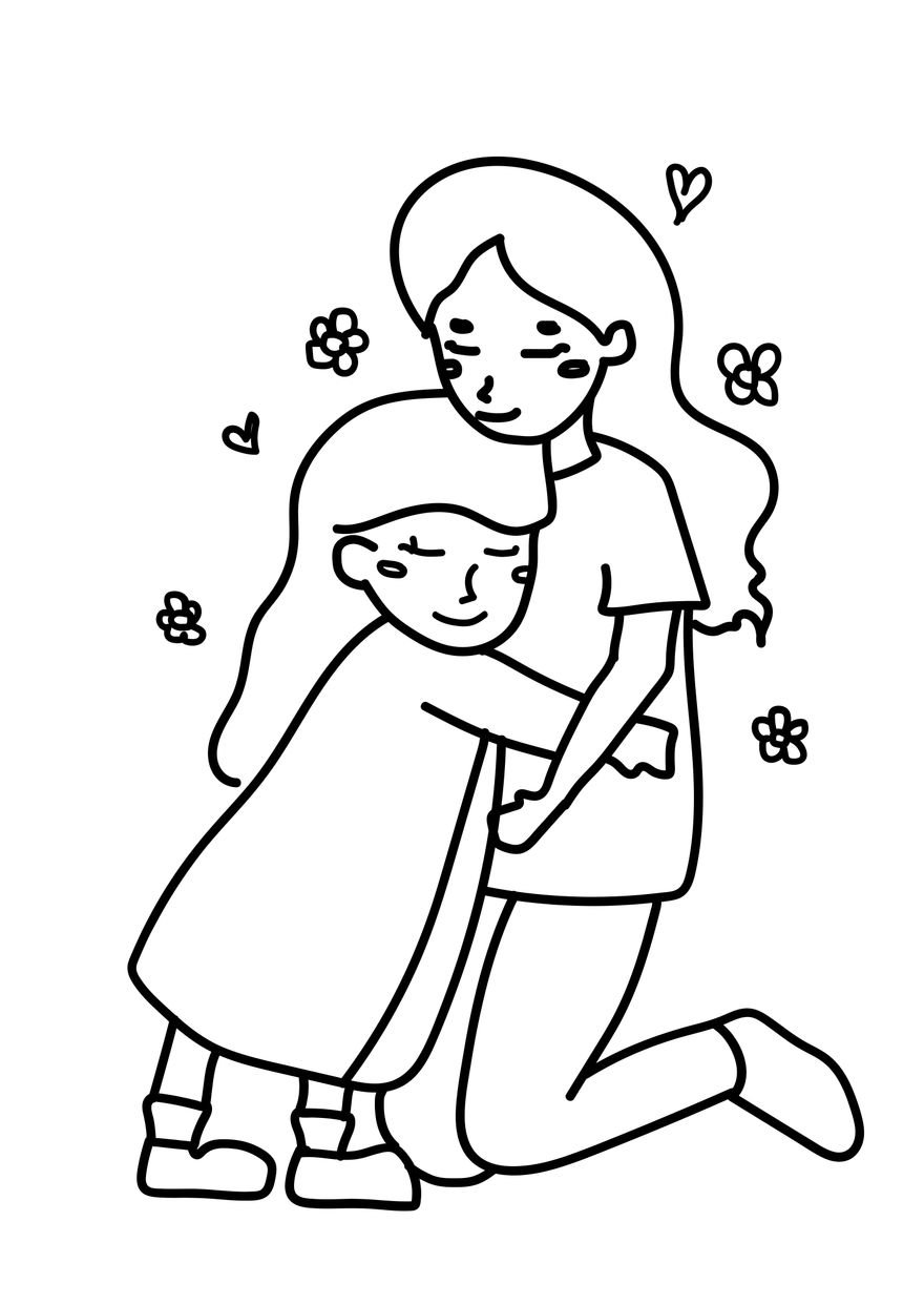 Mommy Coloring Pages for Kids 104