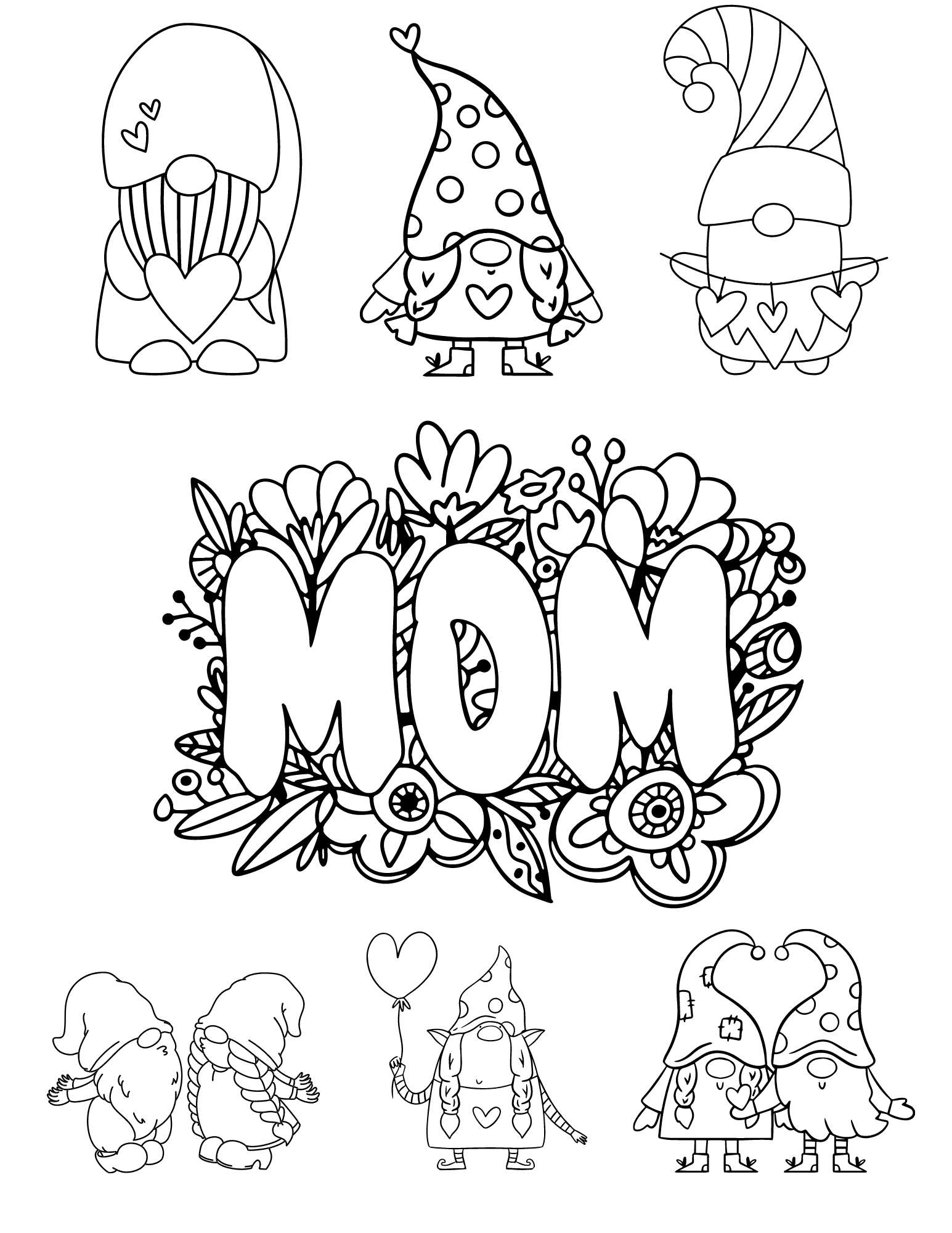 Mommy Coloring Pages for Kids 110