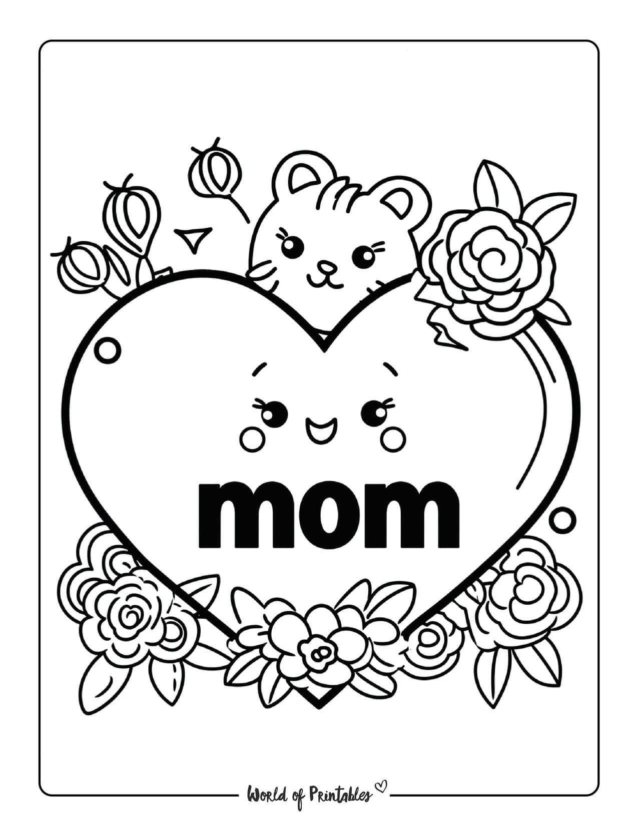 Mommy Coloring Pages for Kids 113