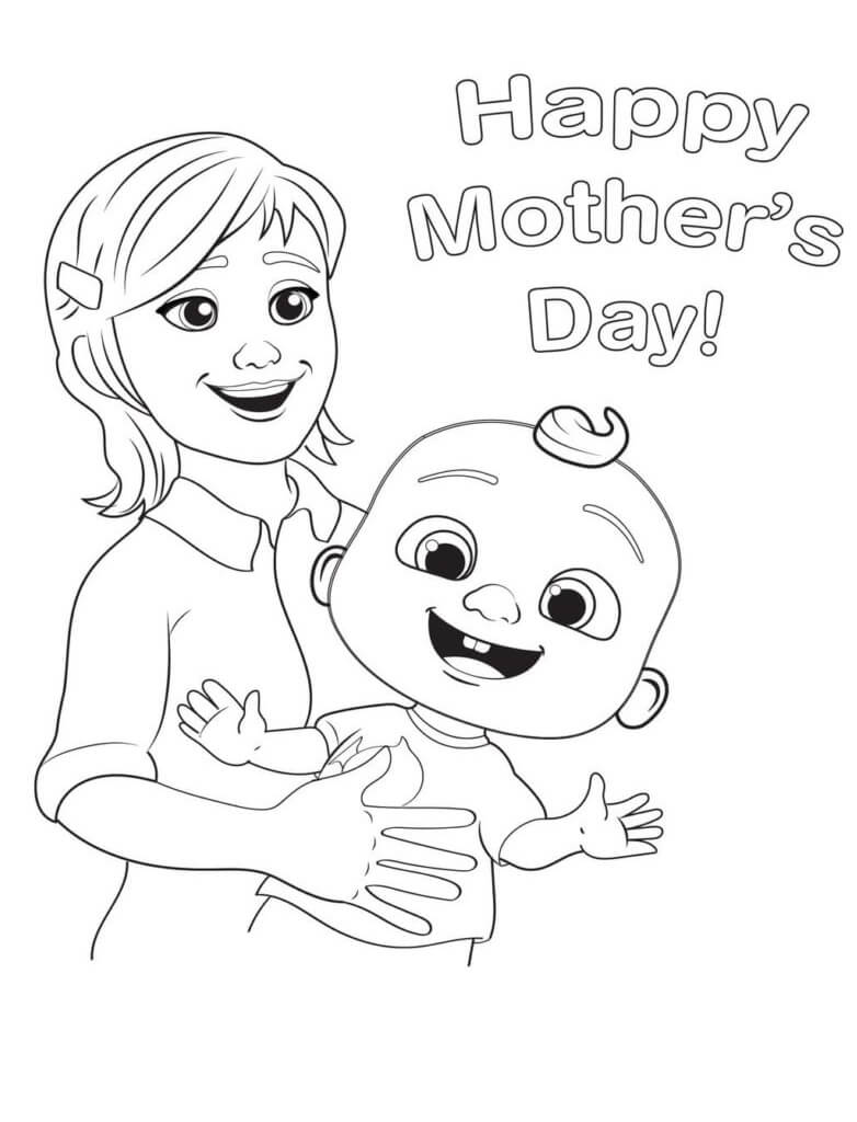 Mommy Coloring Pages for Kids 119