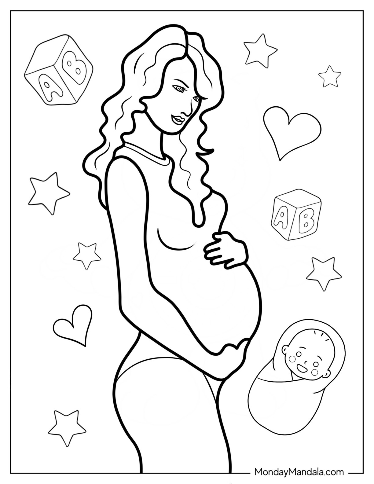 Mommy Coloring Pages for Kids 120