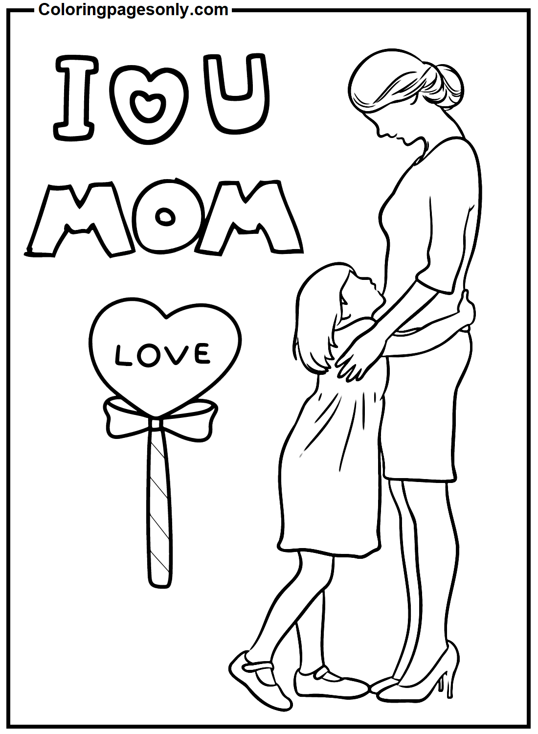 Mommy Coloring Pages for Kids 125