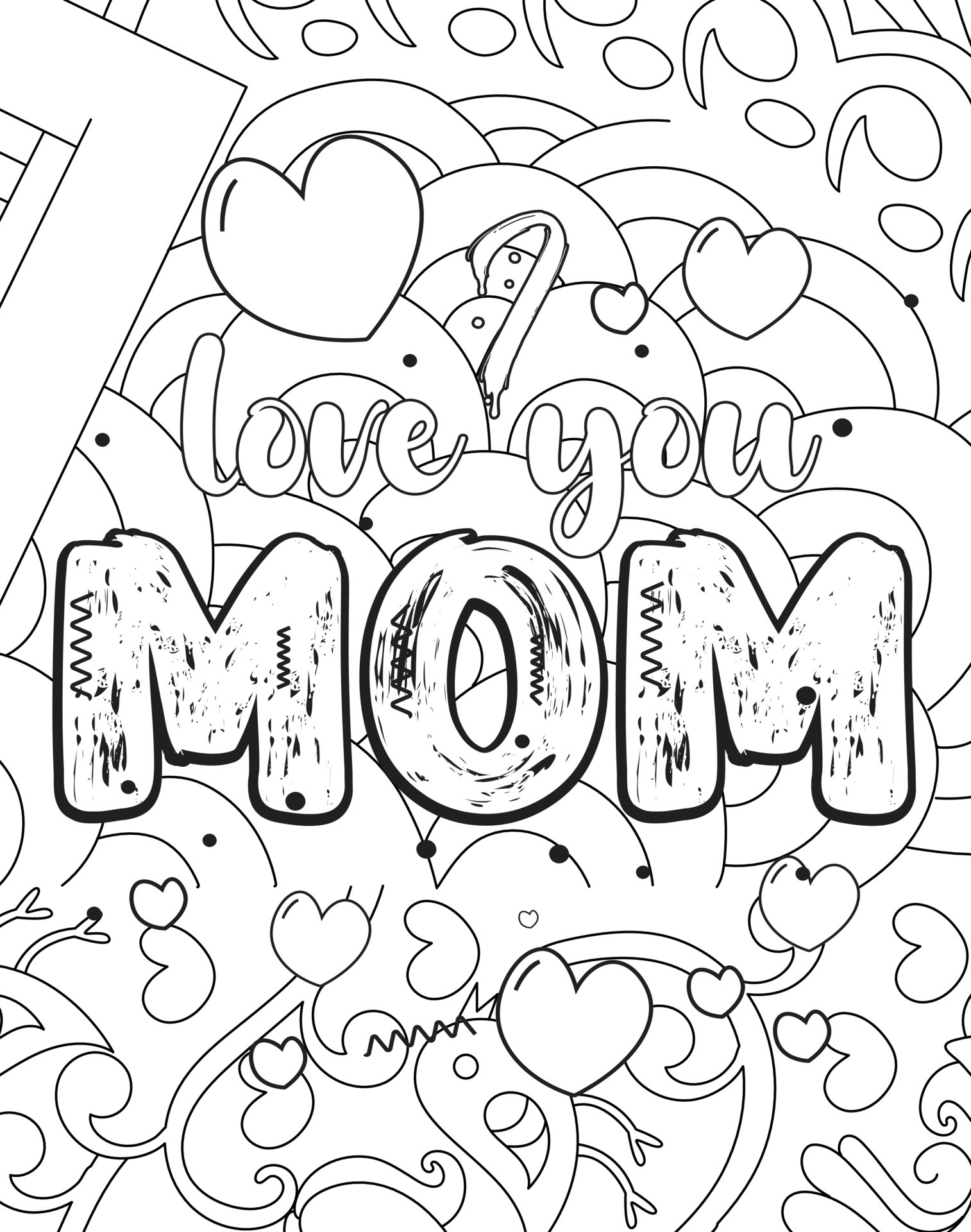 Mommy Coloring Pages for Kids 134