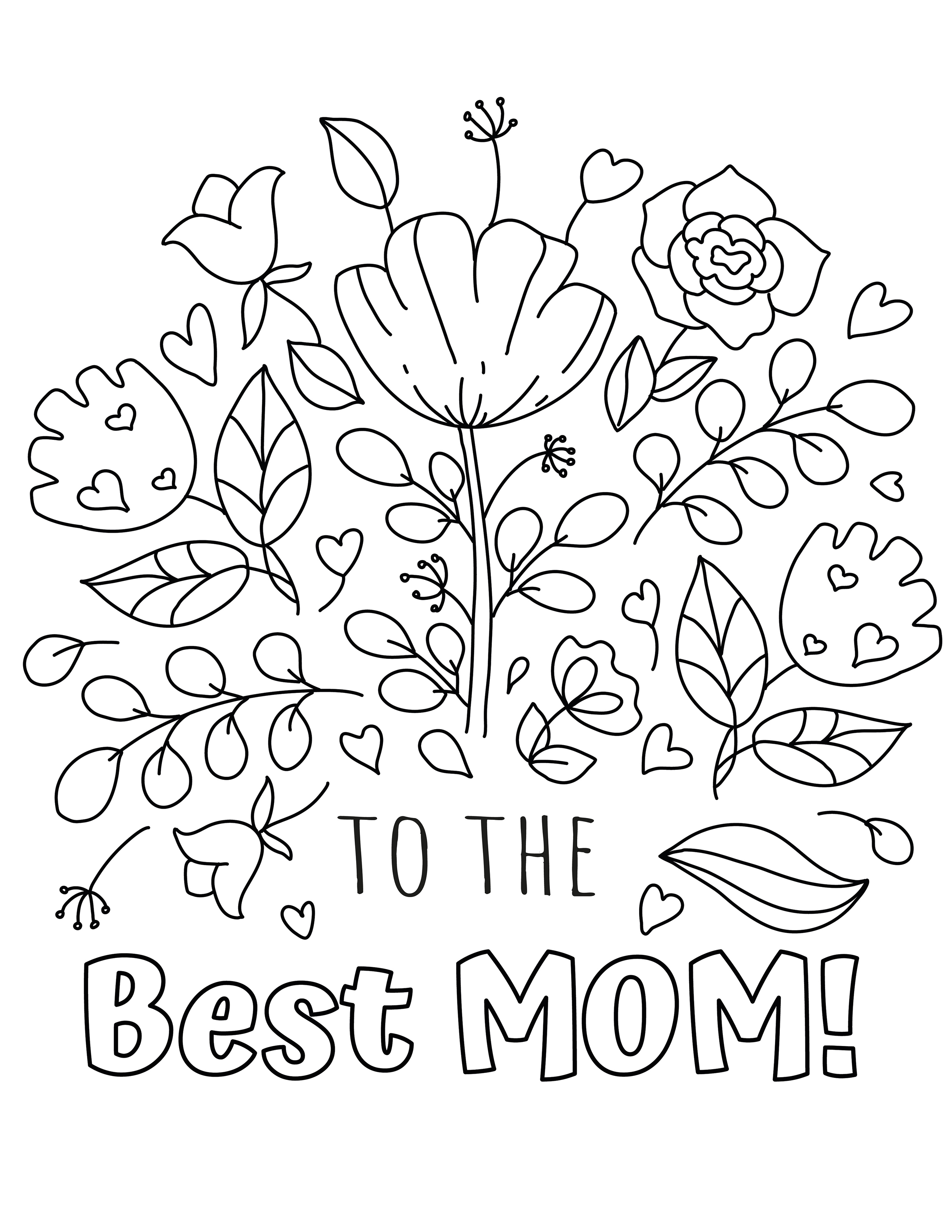 Mommy Coloring Pages for Kids 136