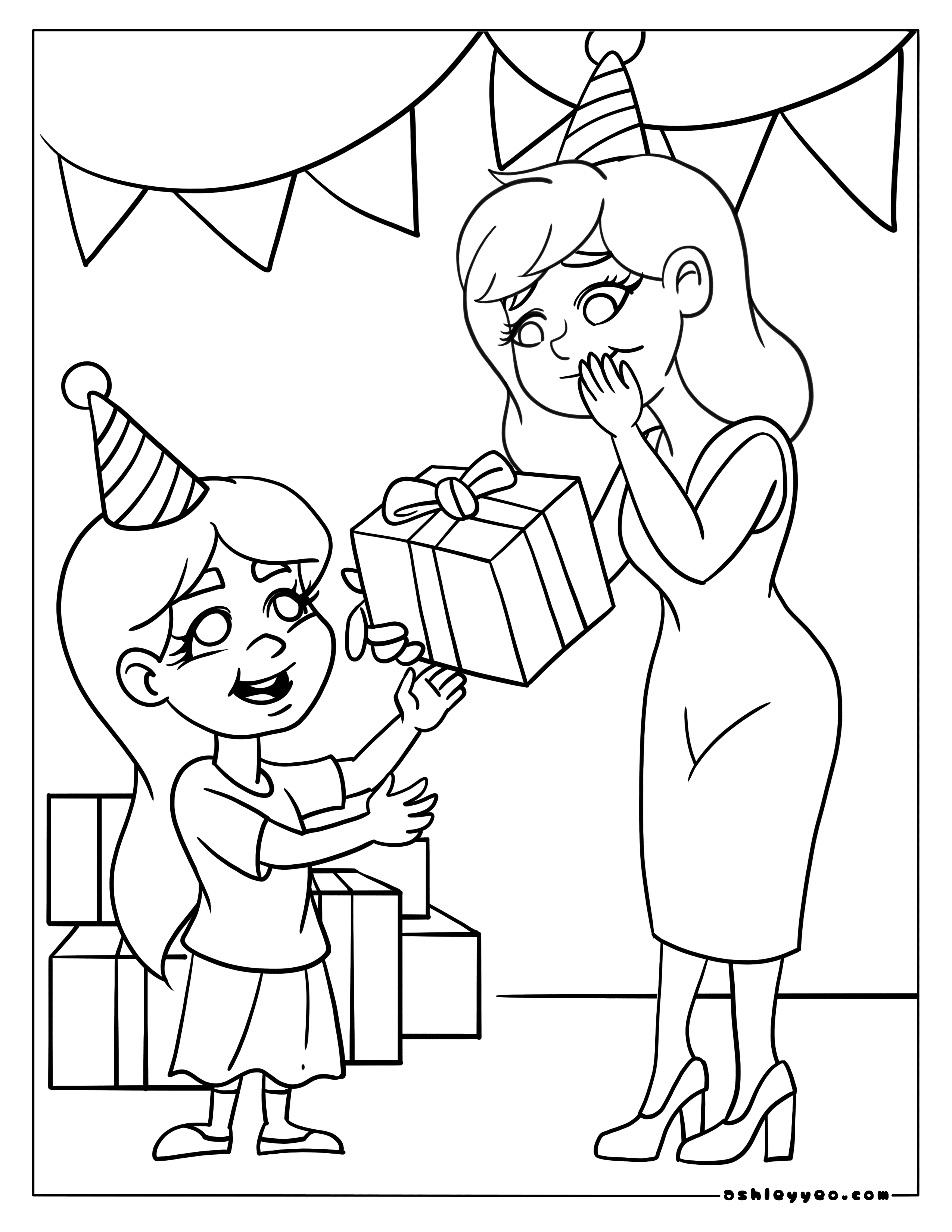 Mommy Coloring Pages for Kids 138