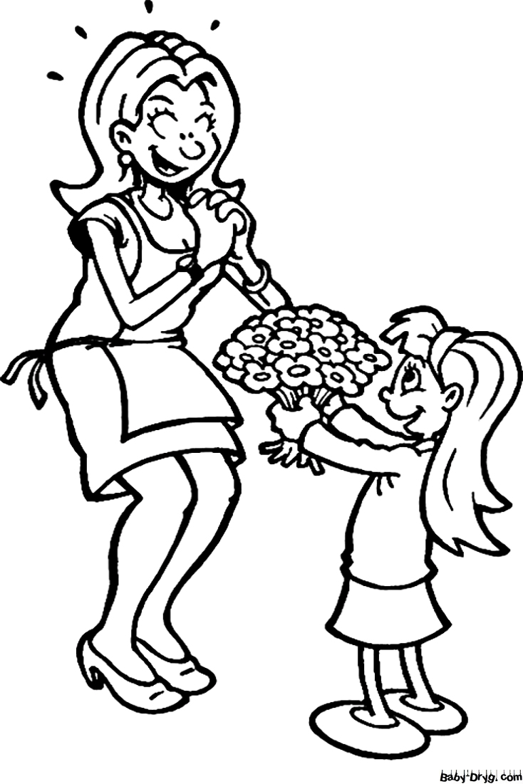 Mommy Coloring Pages for Kids 14