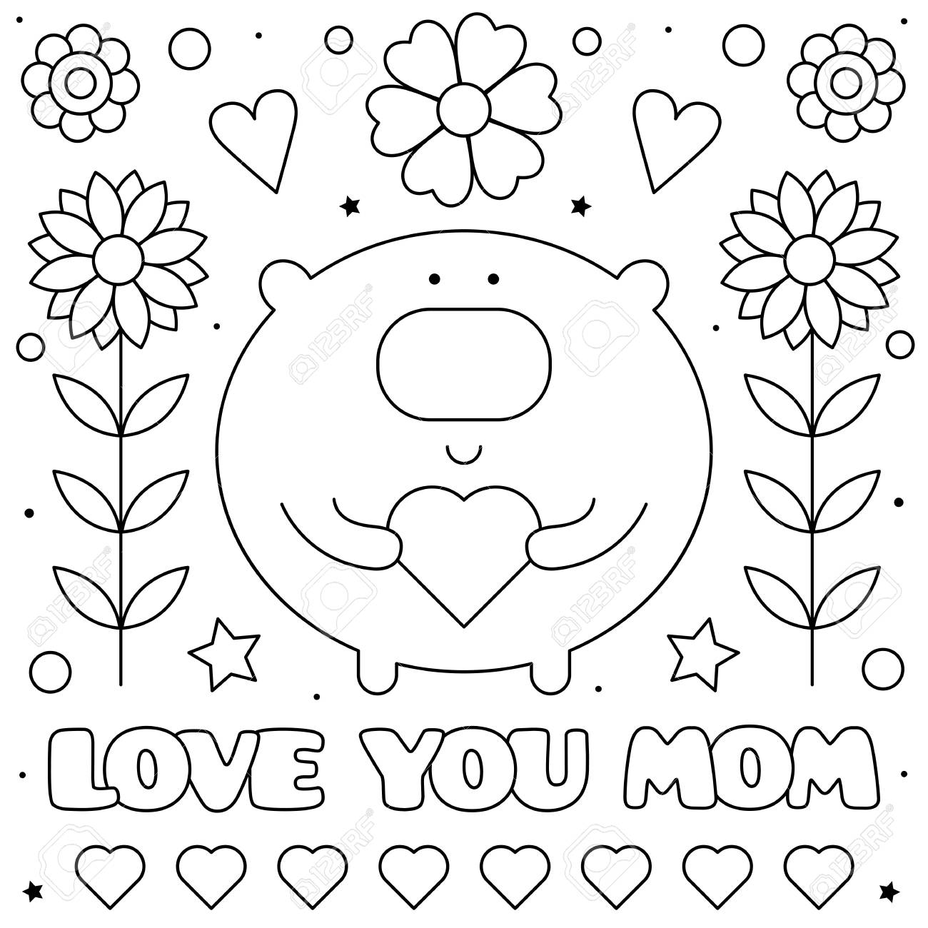 Mommy Coloring Pages for Kids 140