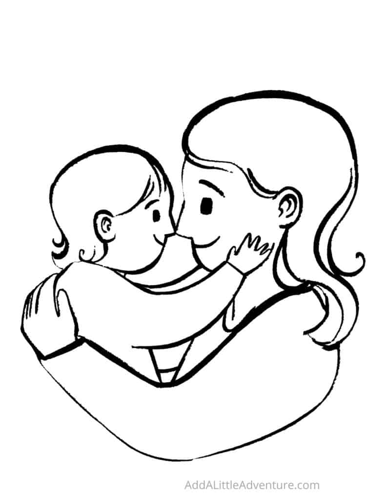 Mommy Coloring Pages for Kids 143