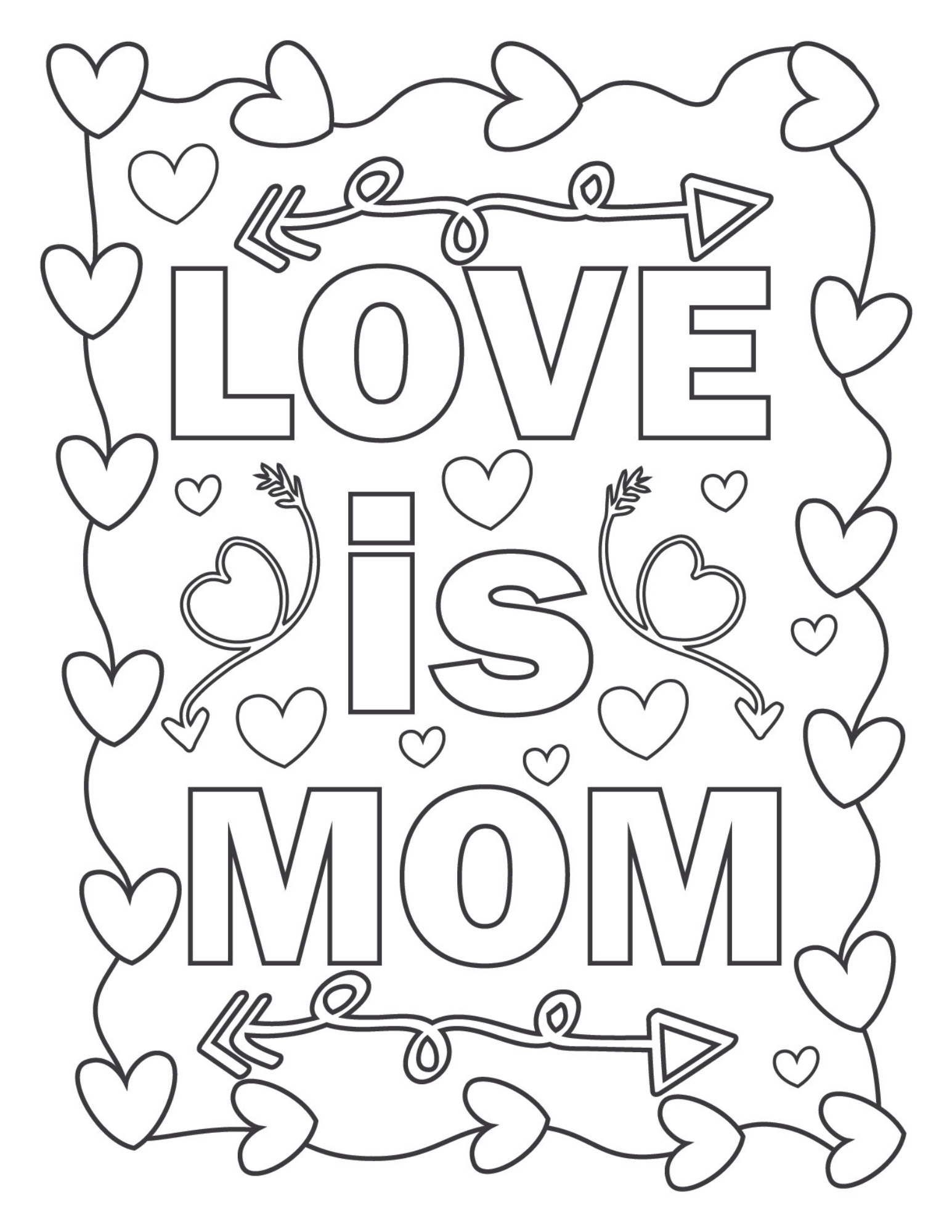 Mommy Coloring Pages for Kids 147